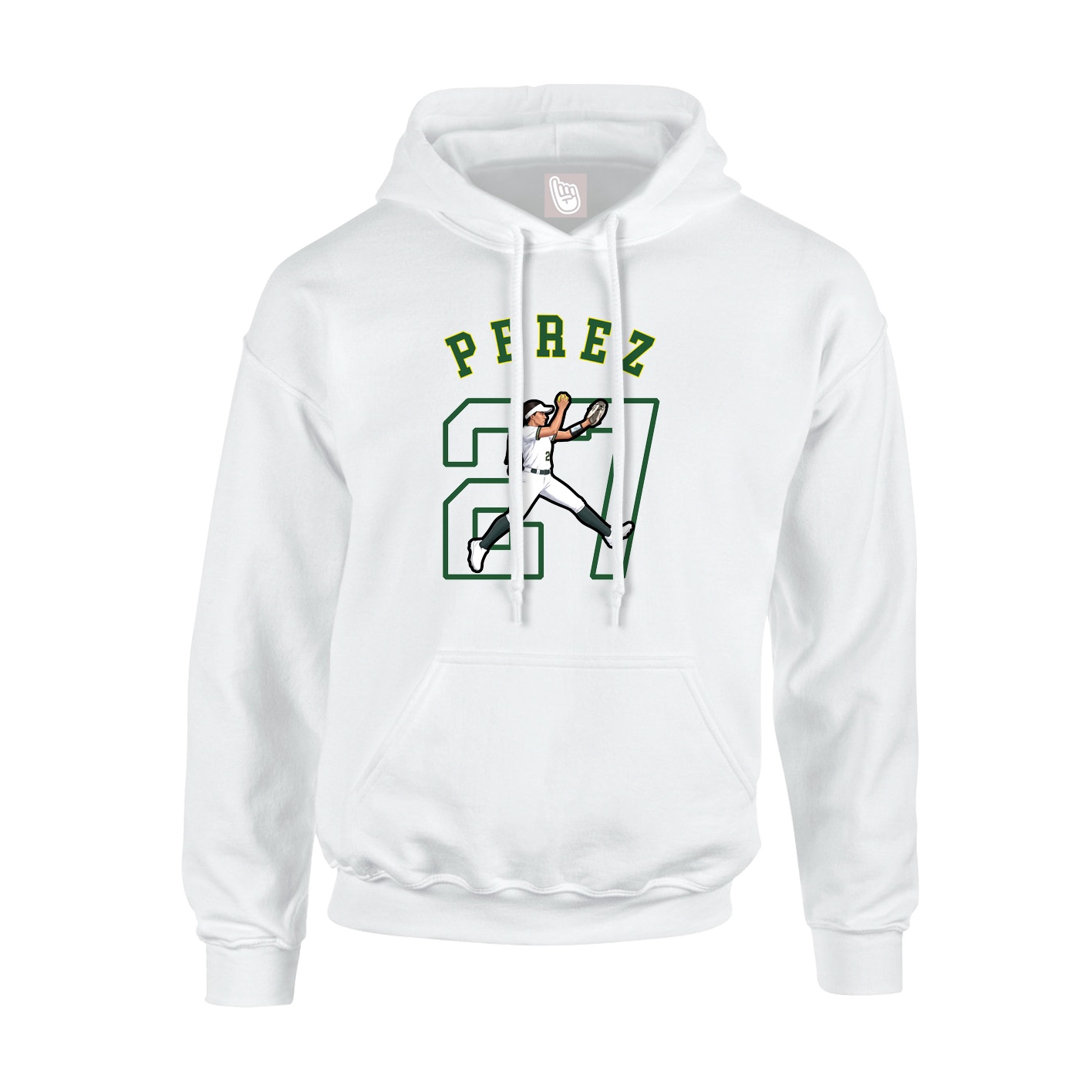 Youth Hoodie — Shirsey Arch in White