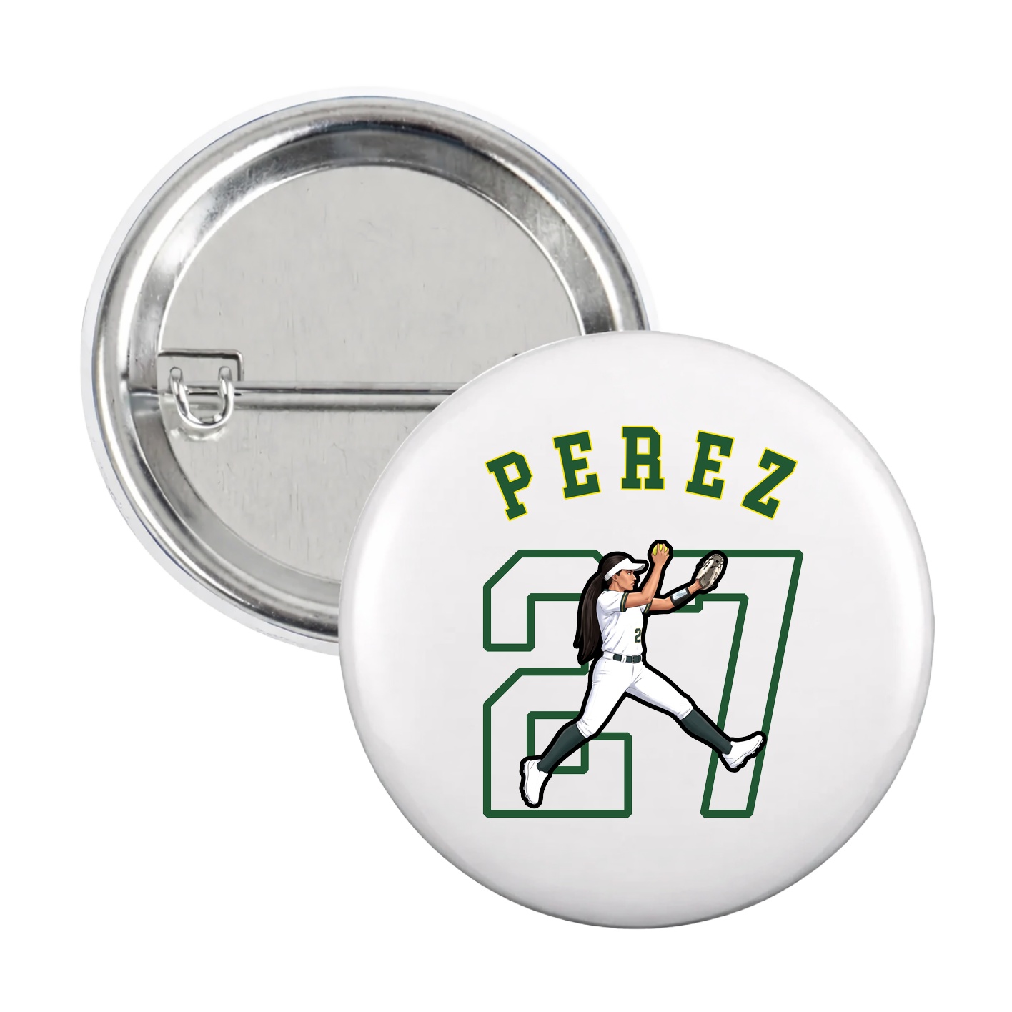 Game Day Button — Shirsey Arch in White