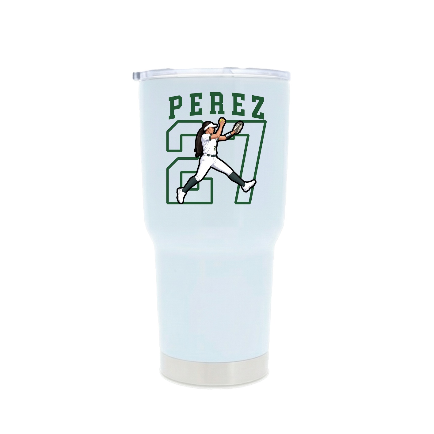 30oz Stainless Steel Tumbler — Shirsey in White