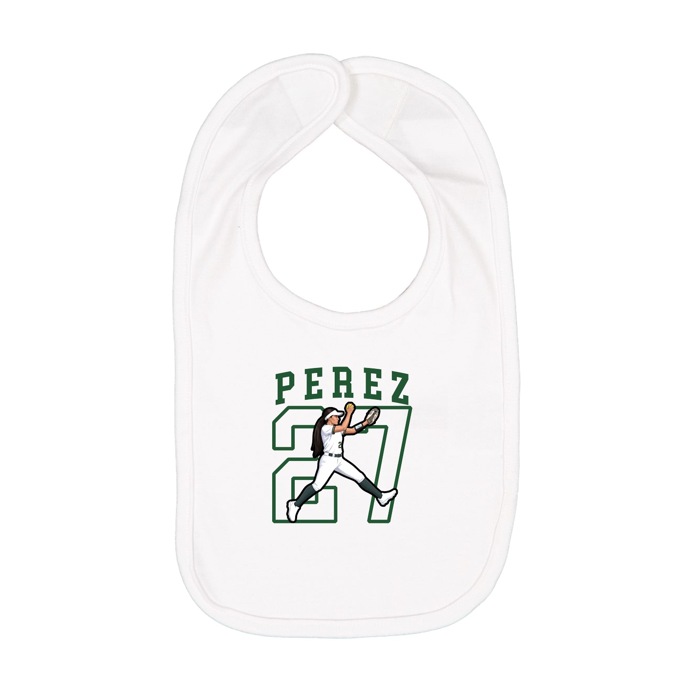 Infant Bib — Shirsey in White