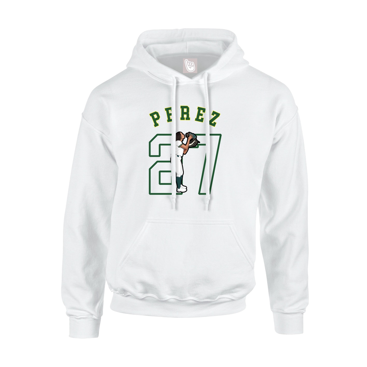 Hoodie — Shirsey Arch in White