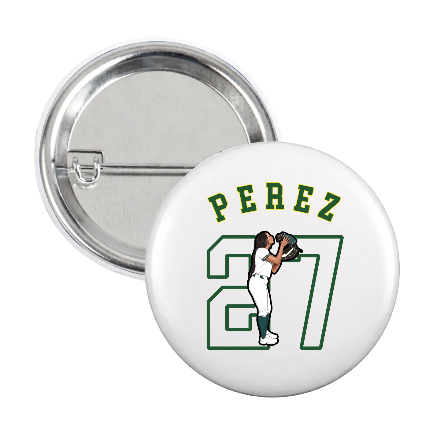 Game Day Button — Shirsey Arch in White