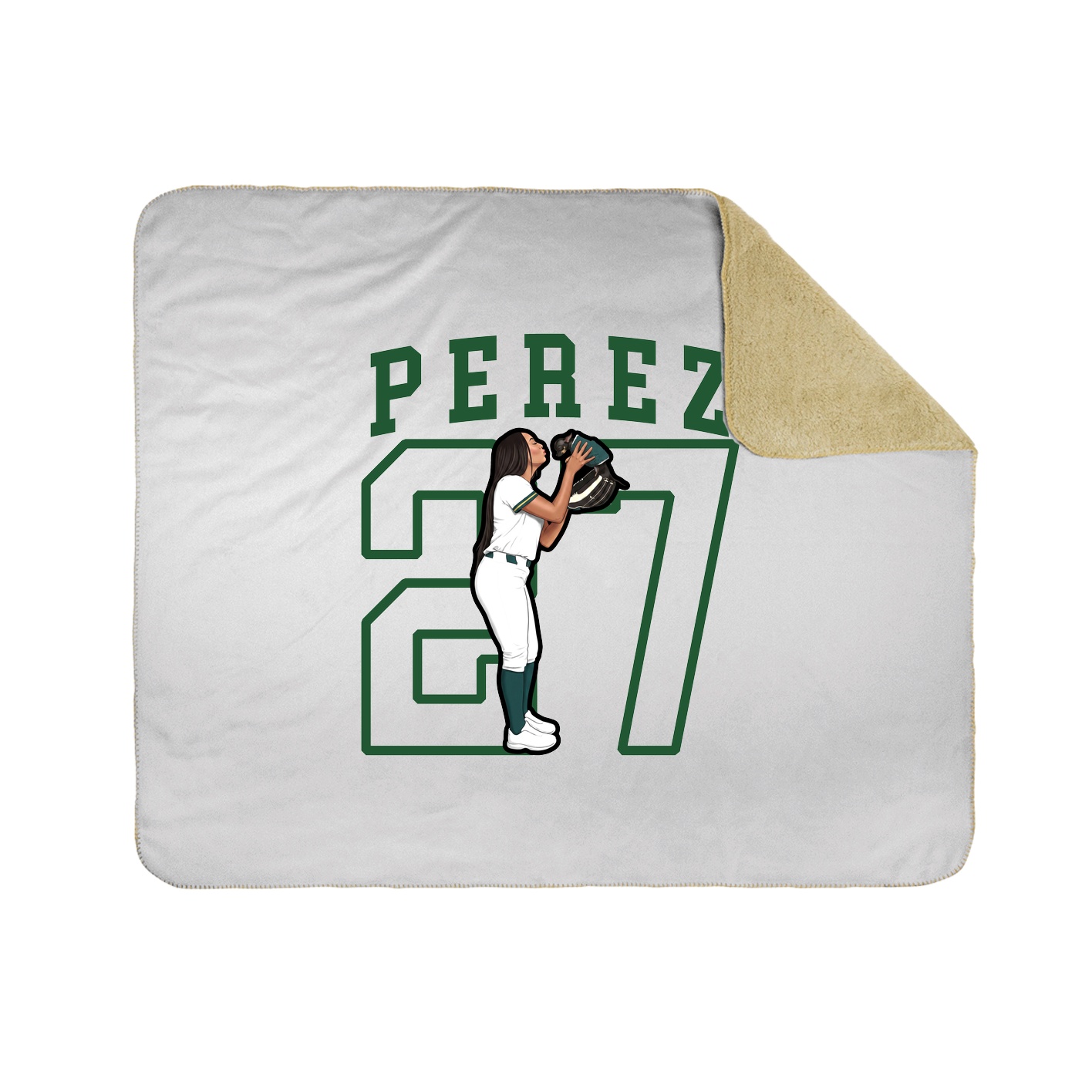 Throw Blanket — Shirsey in White
