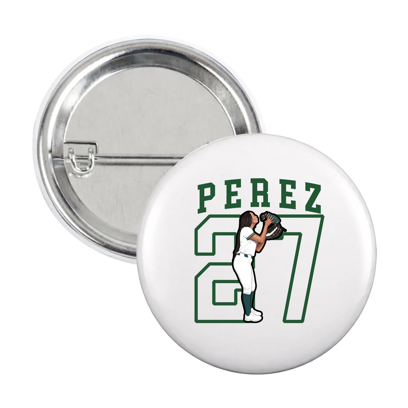 Game Day Button — Shirsey in White