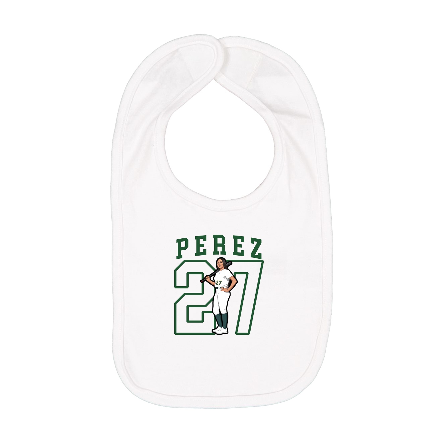 Infant Bib — Shirsey in White