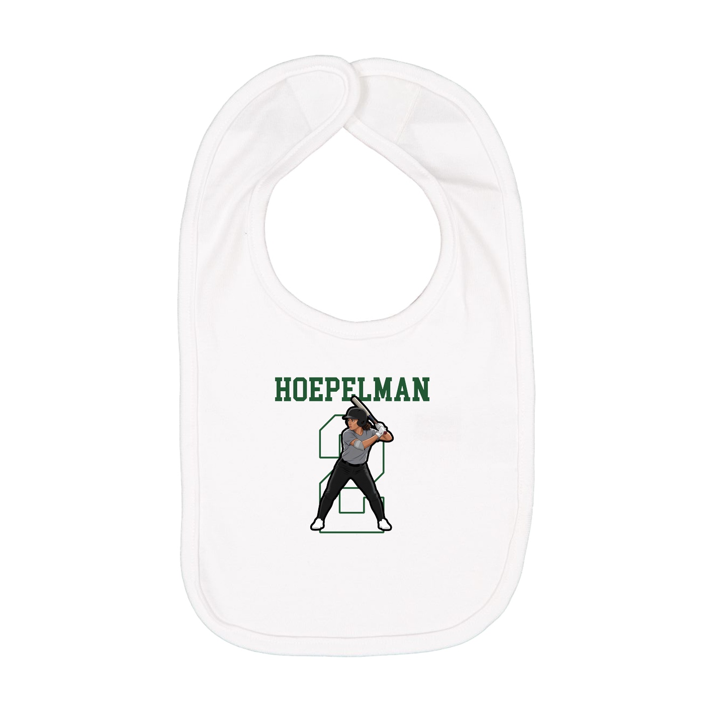 Infant Bib — Shirsey in White