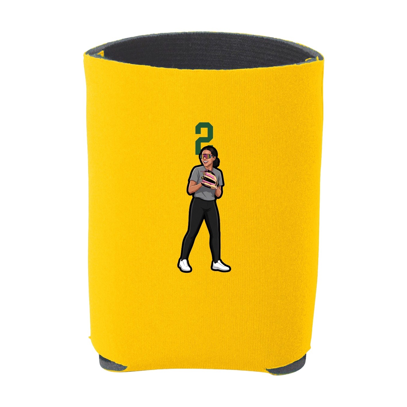 Can Holder — Number Top in Yellow