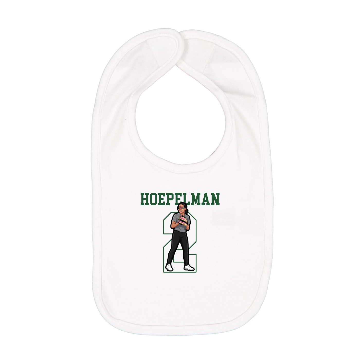 Infant Bib — Shirsey in White