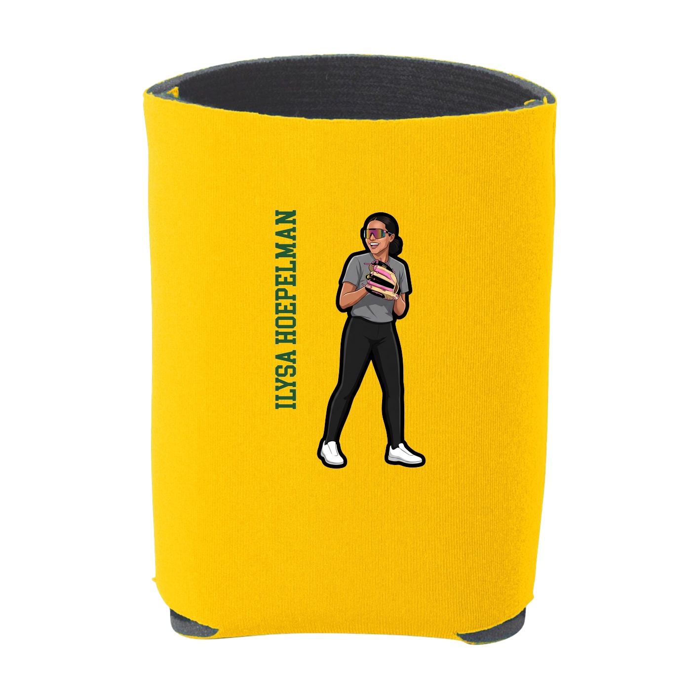Can Holder — Name Vertical in Yellow