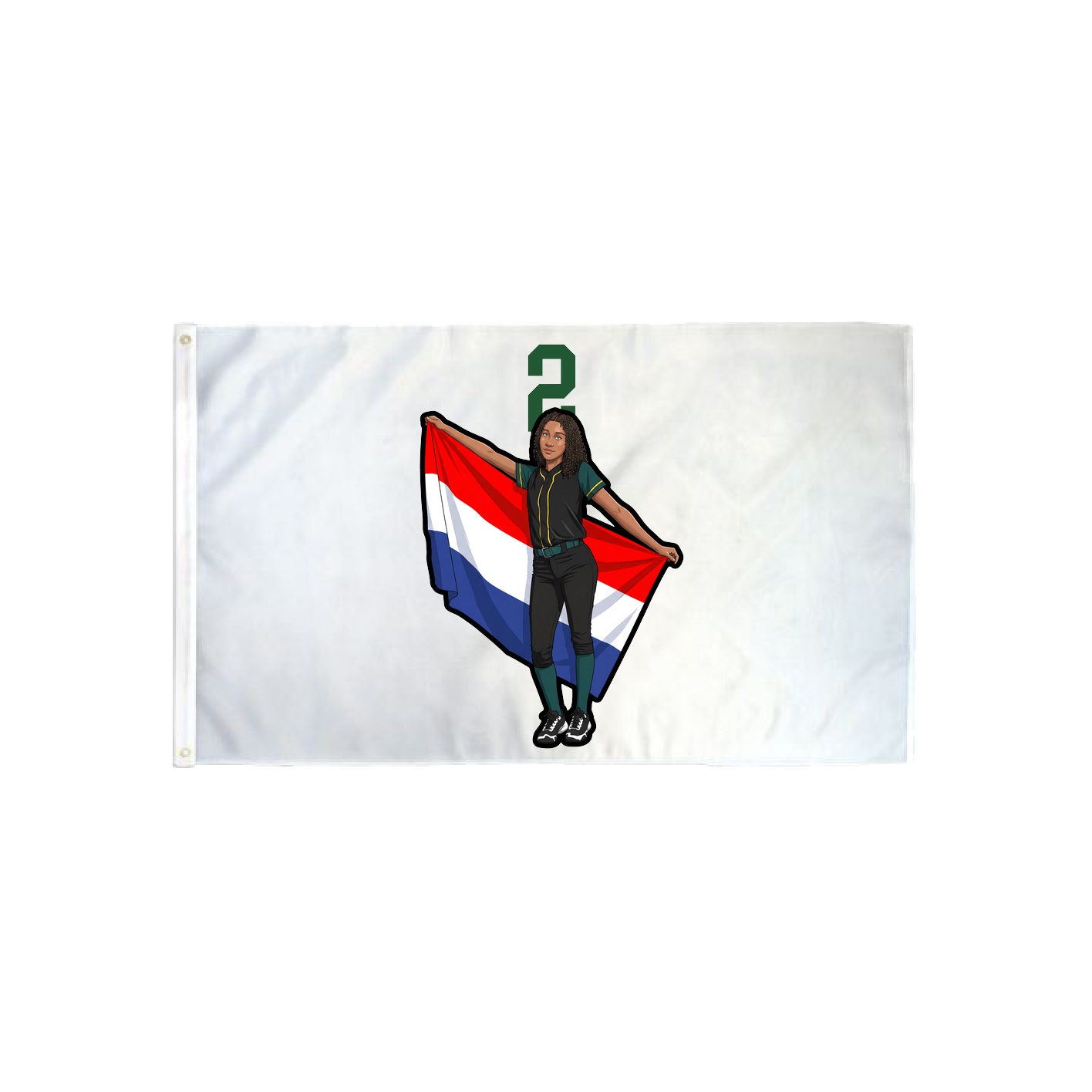 3x5 Flag — Number Top in Classic