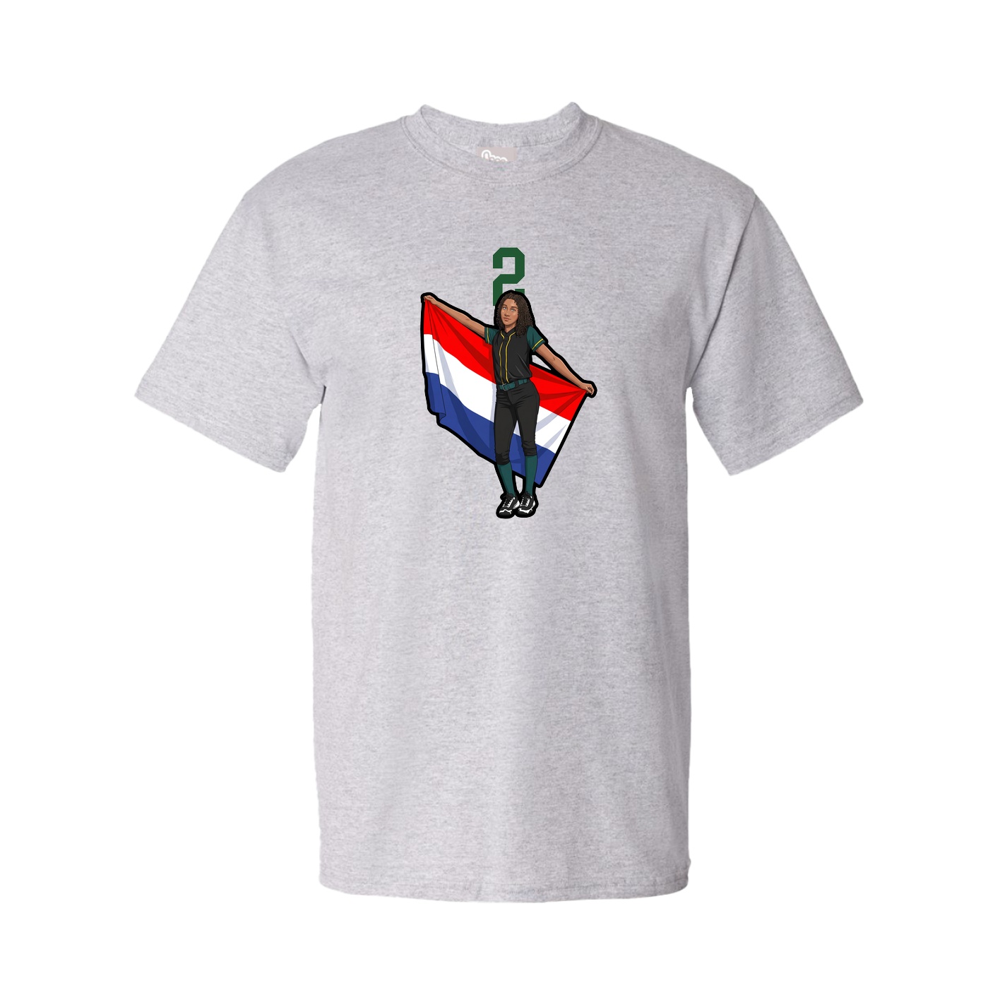 Tee — Number Top in Grey