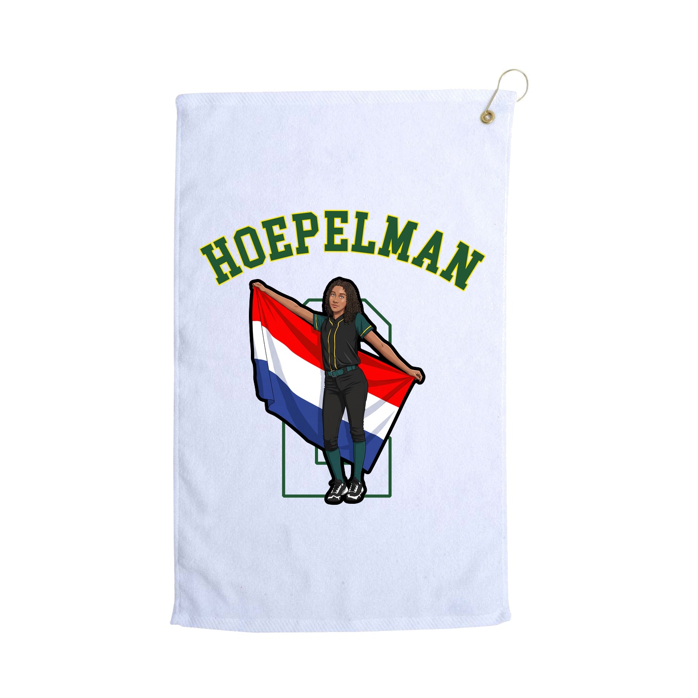 Golf Towel — Shirsey Arch in White