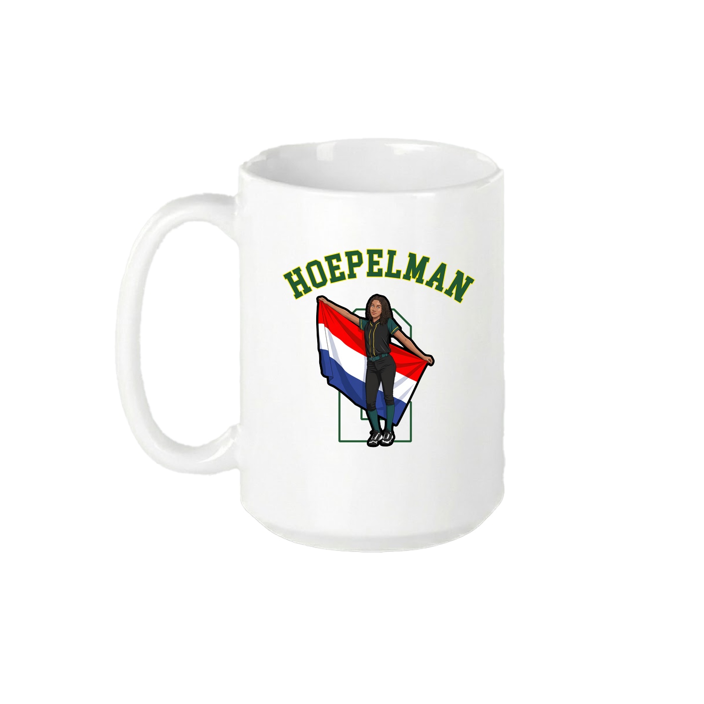 15oz Coffee Mug — Shirsey Arch in White