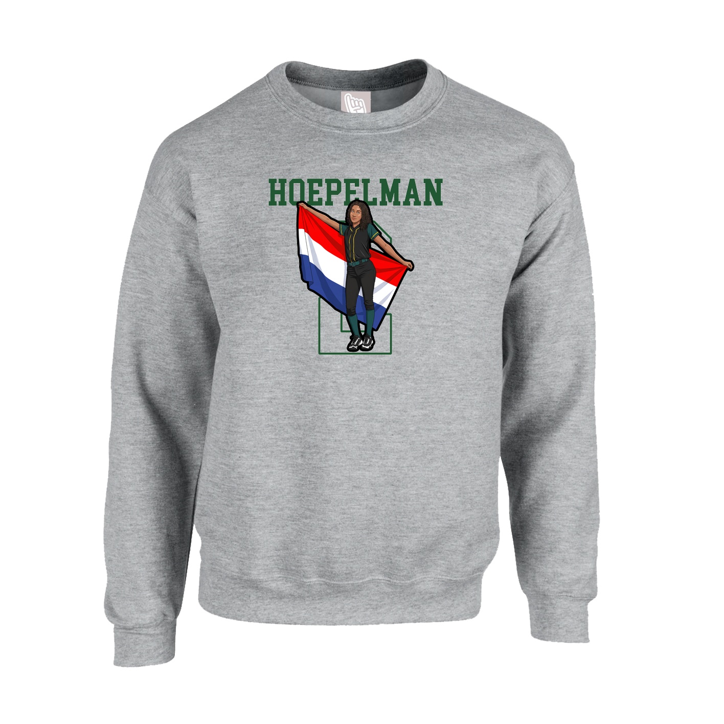Fleece Crew — Shirsey in Grey