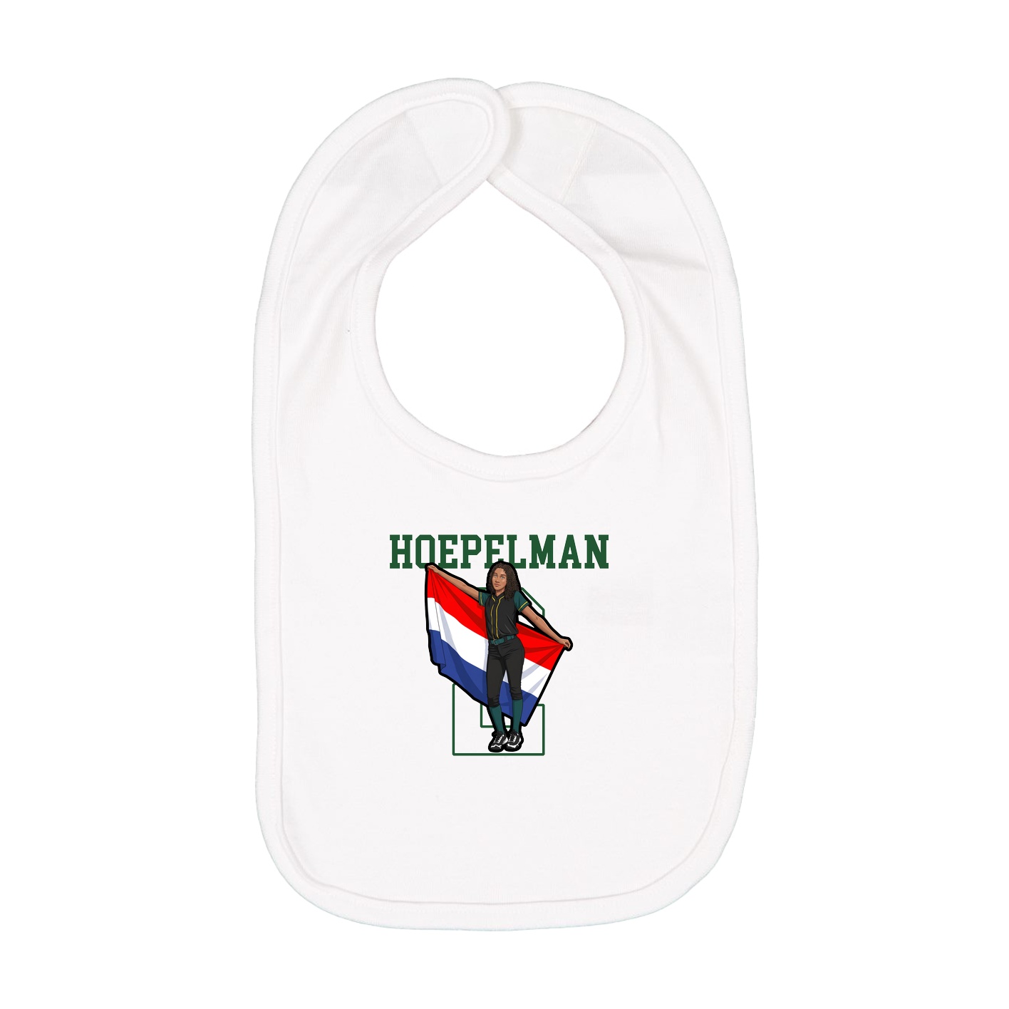 Infant Bib — Shirsey in White