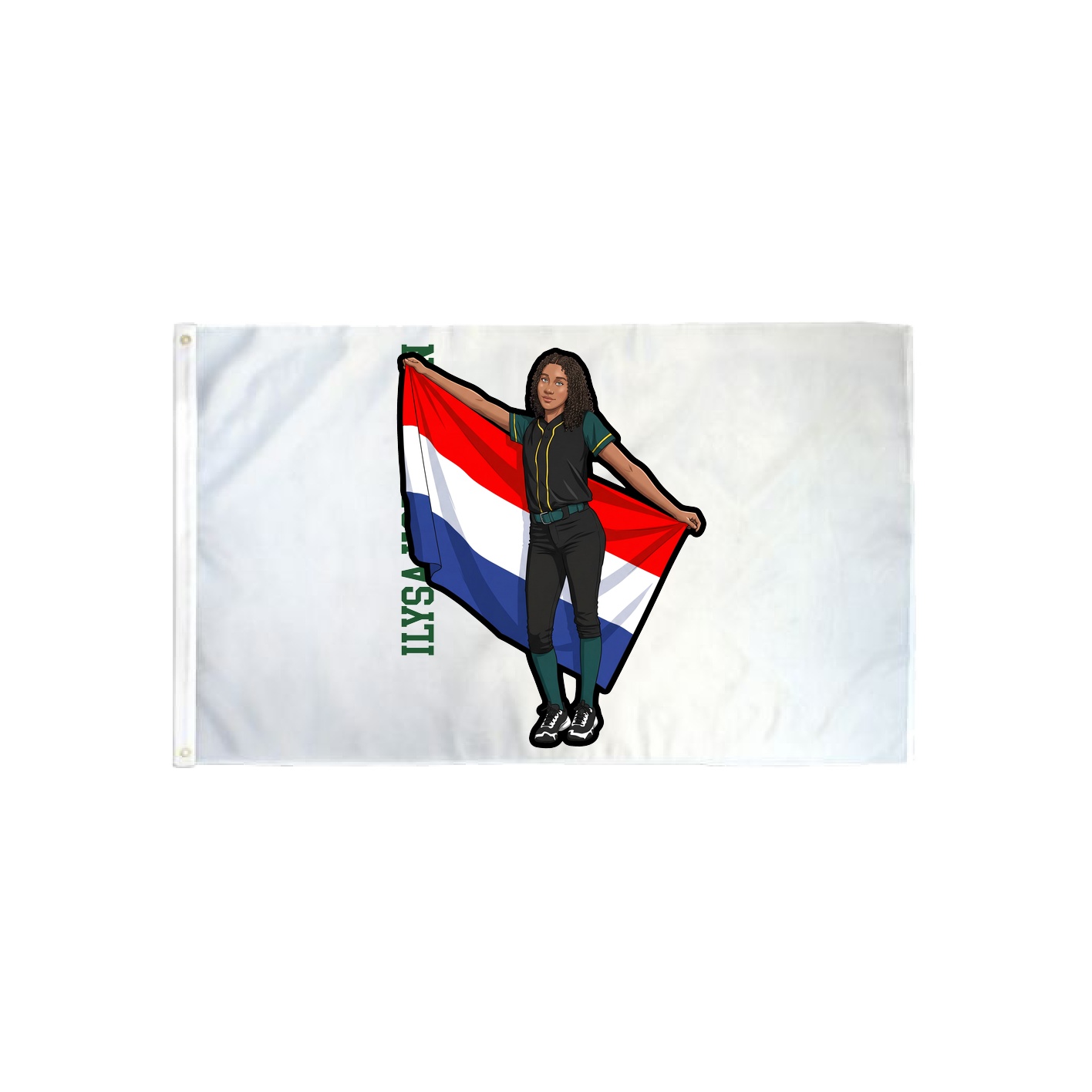 3x5 Flag — Name Vertical in Classic