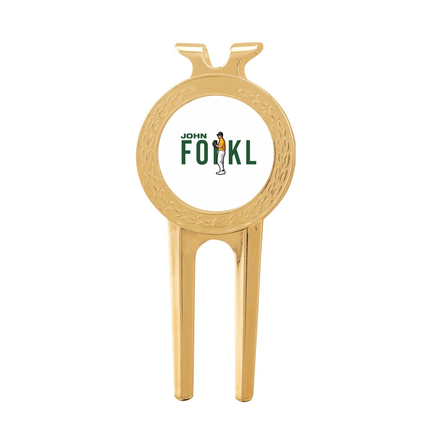 Divot Tool with Ball Marker — Player Name in Classic