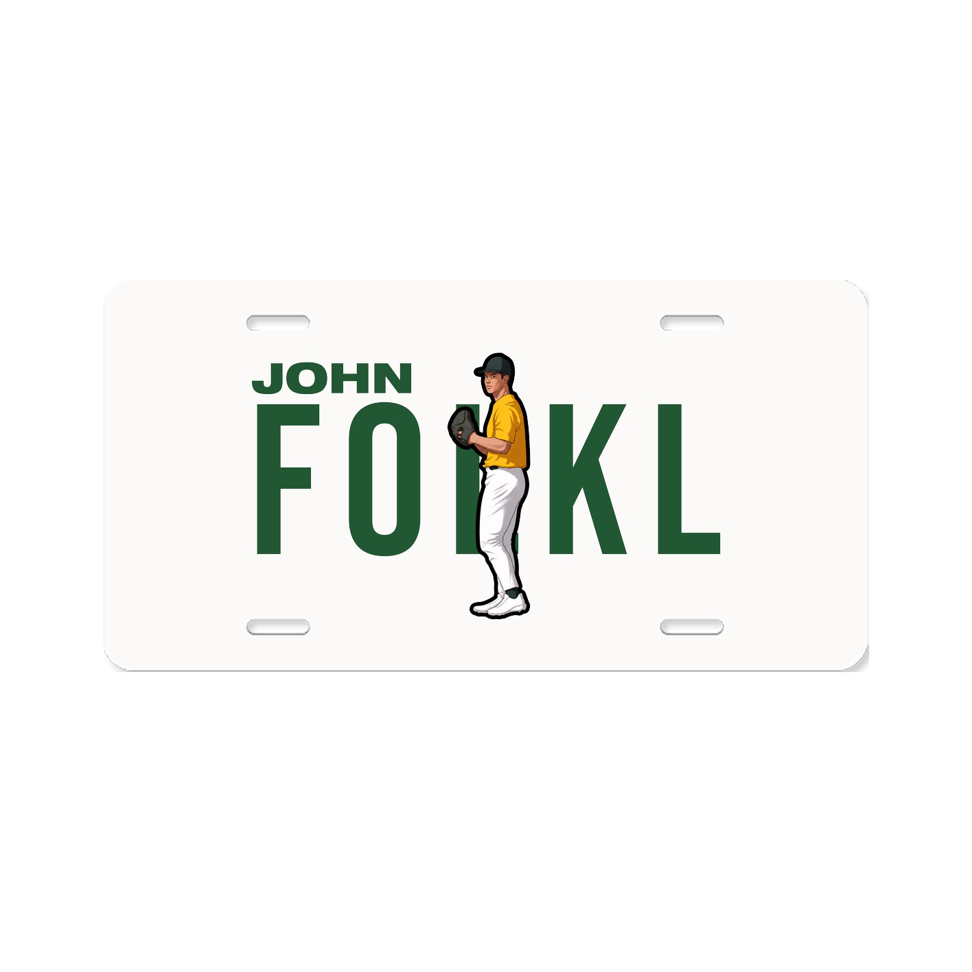 License Plate — Player Name in Classic