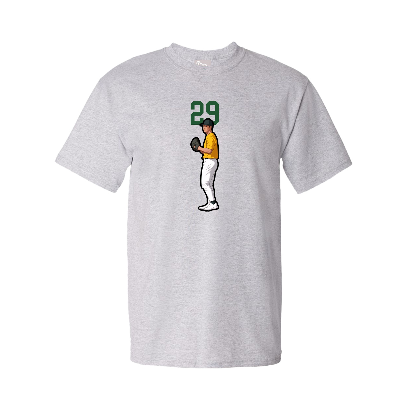 Youth Tee — Number Top in Grey