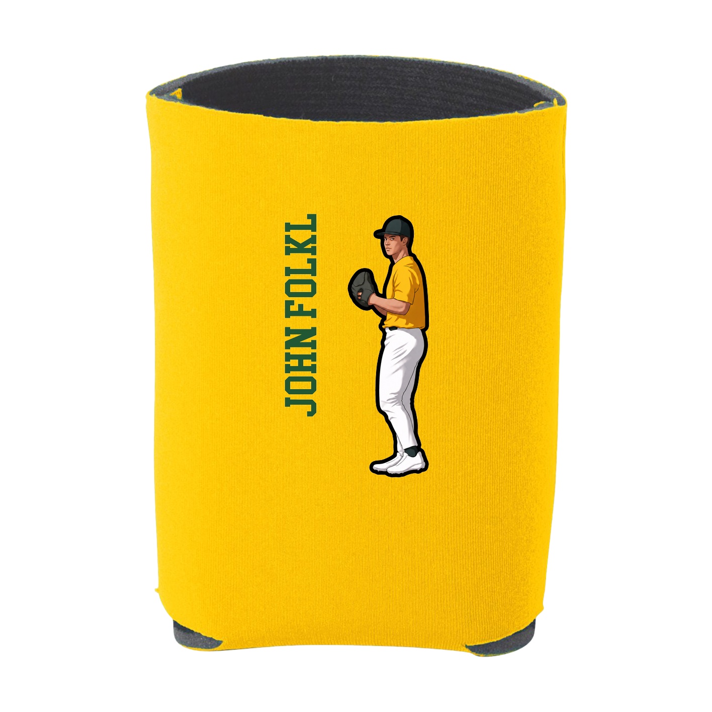 Can Holder — Name Vertical in Yellow