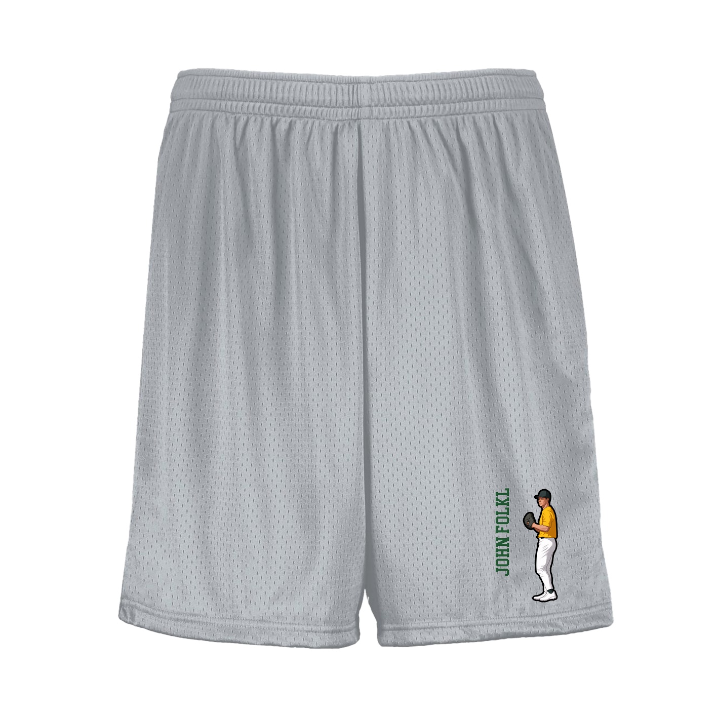 Shorts — Name Vertical in Silver