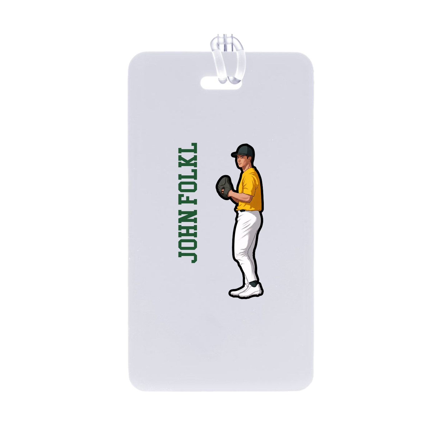 Bag Tag — Name Vertical in Classic