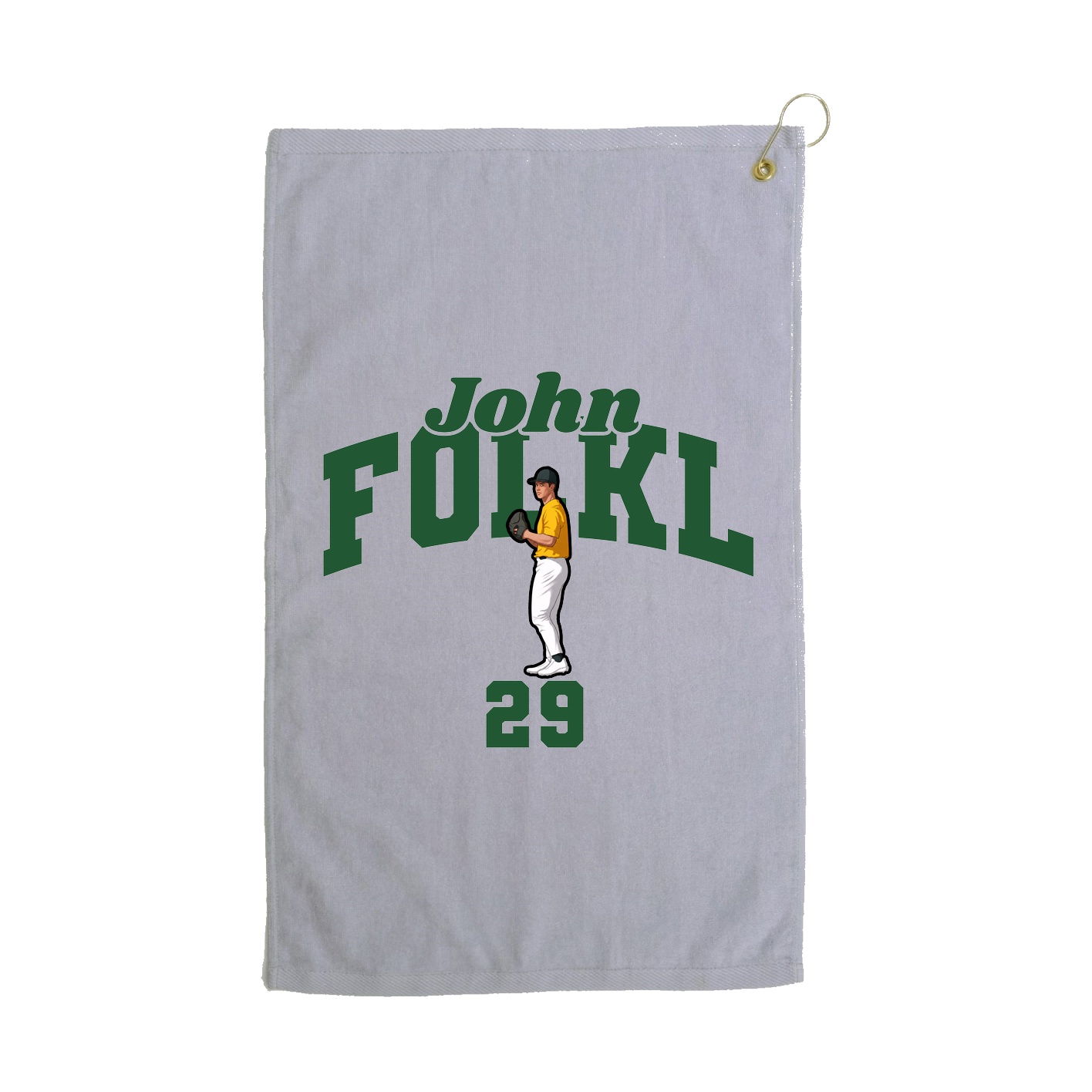 Golf Towel — Signature Arch in Grey