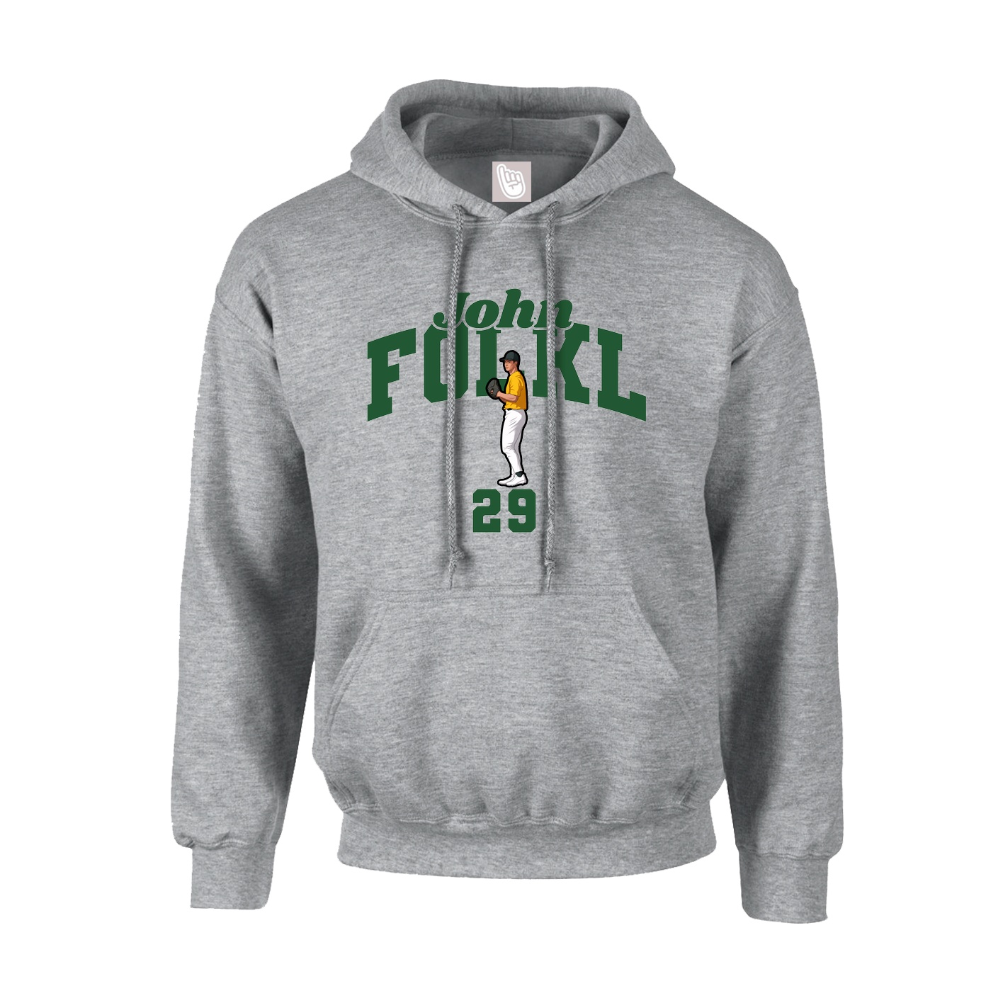 Hoodie — Signature Arch in Grey