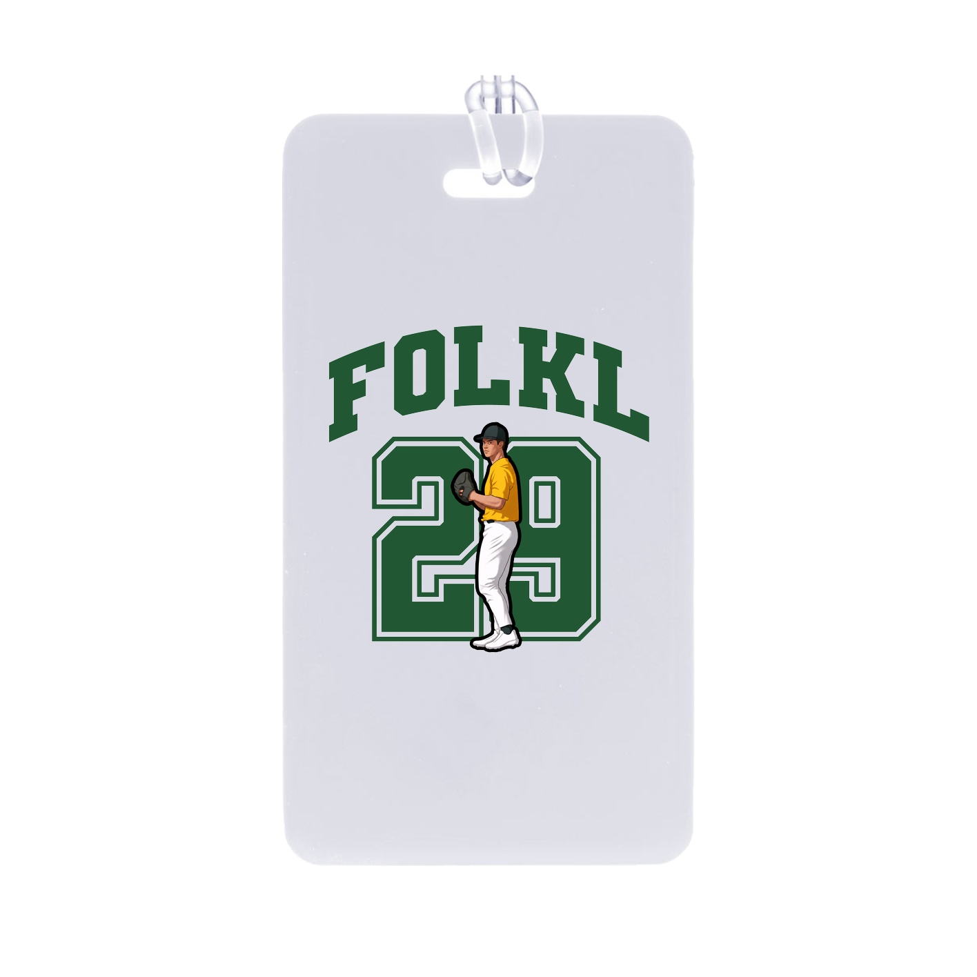 Bag Tag — Number in Classic