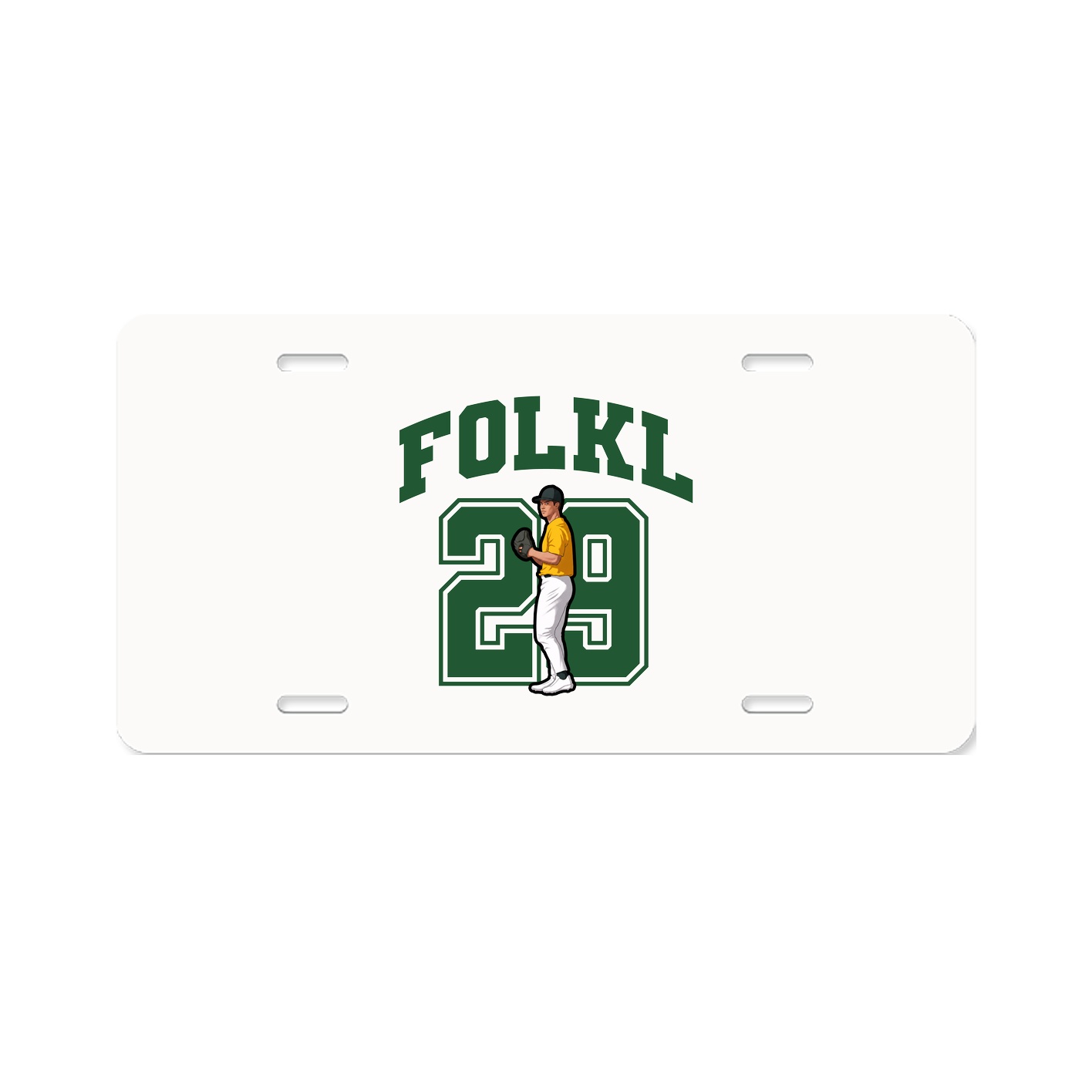 License Plate — Number in Classic