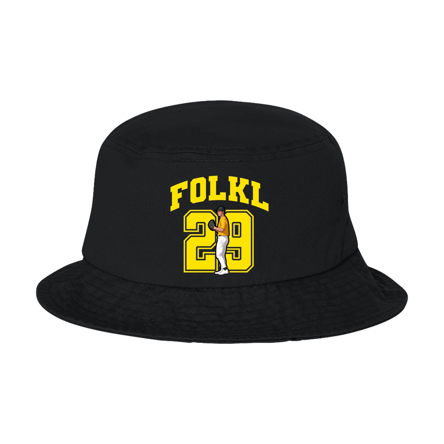 Bucket Cap — Number in Black