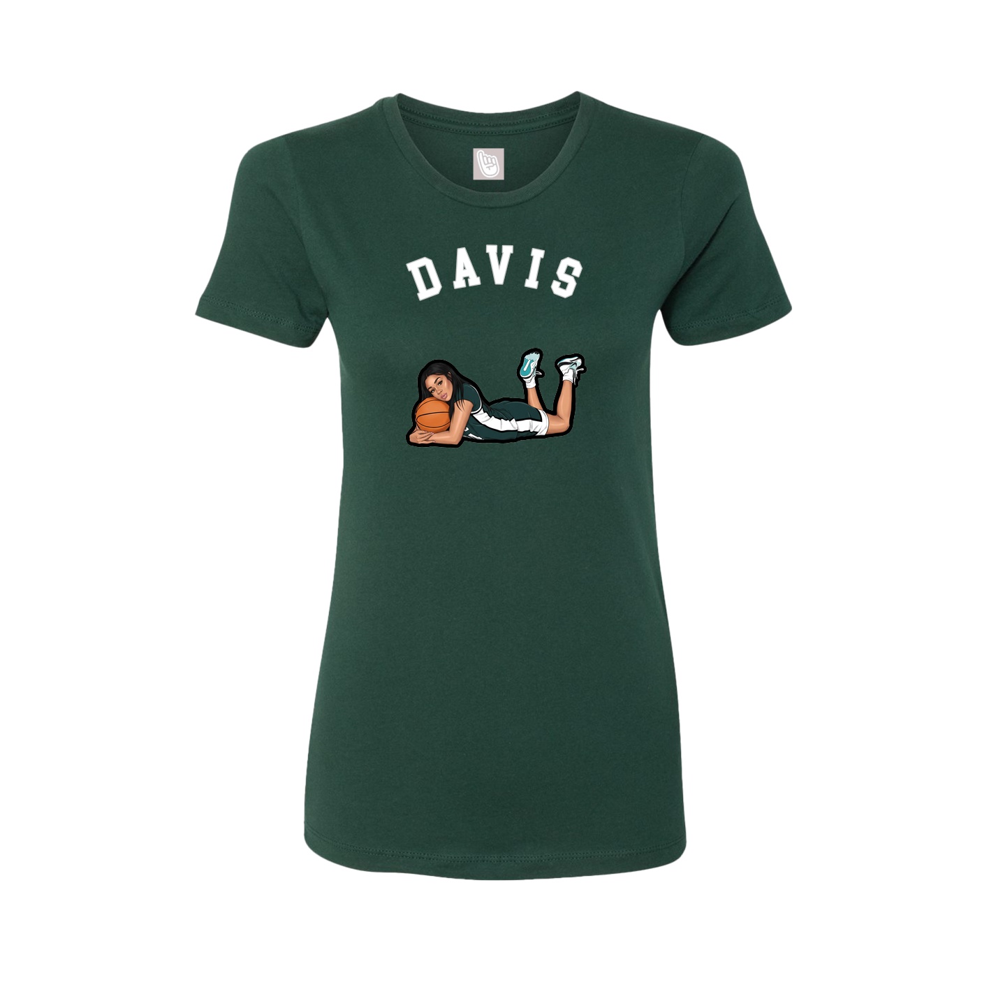 Fitted Women's Tee — Shirsey Arch in Green