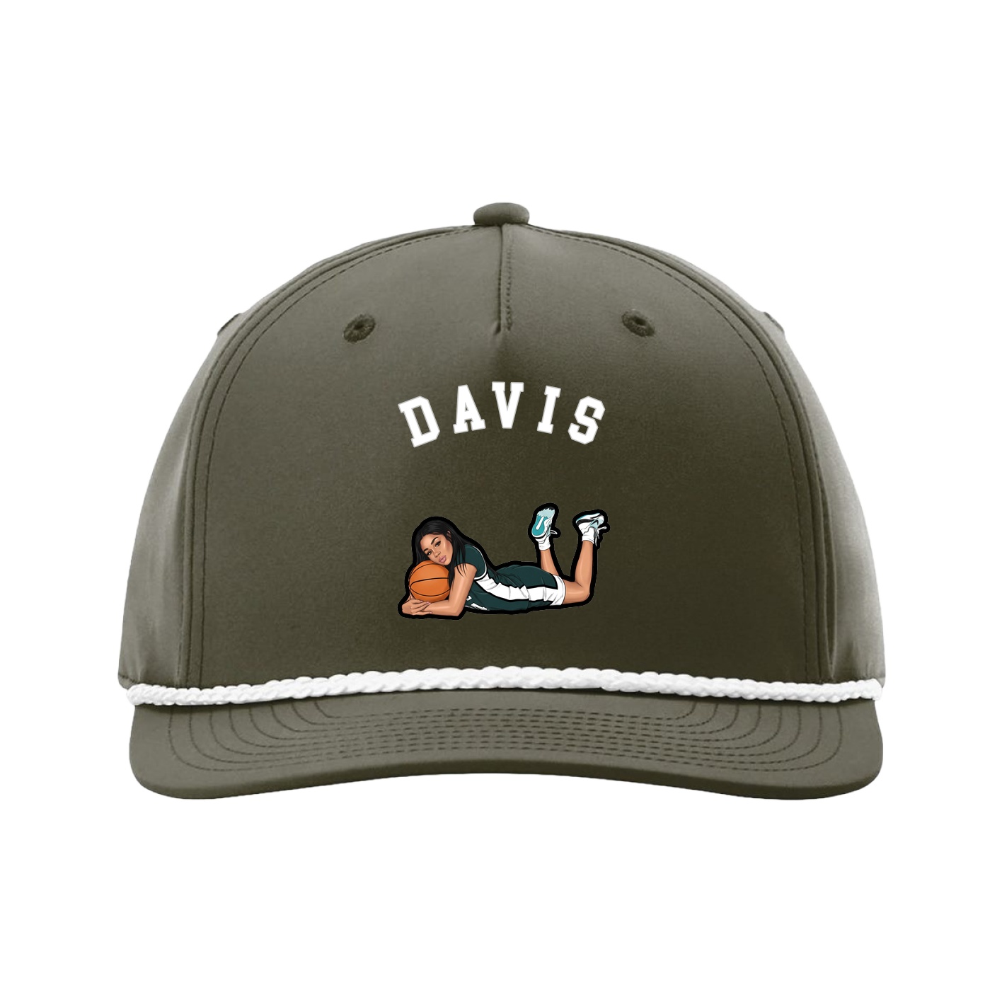 Five-Panel Classic Rope Cap — Shirsey Arch in Green