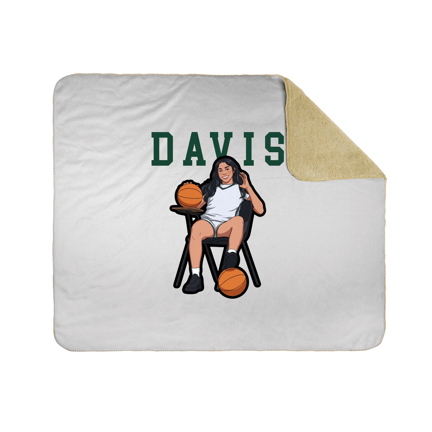 Throw Blanket — Shirsey in White