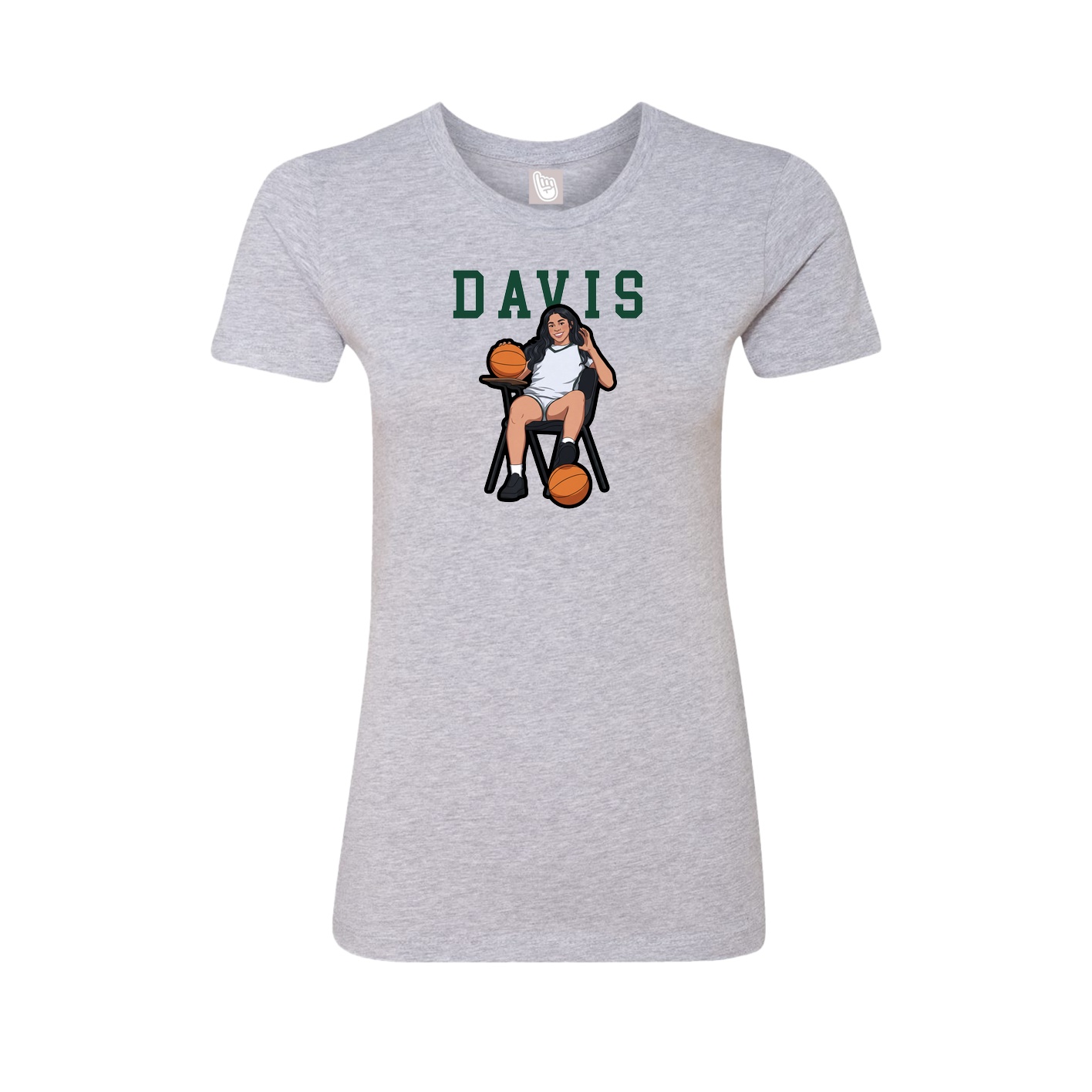Fitted Women's Tee — Shirsey in Grey
