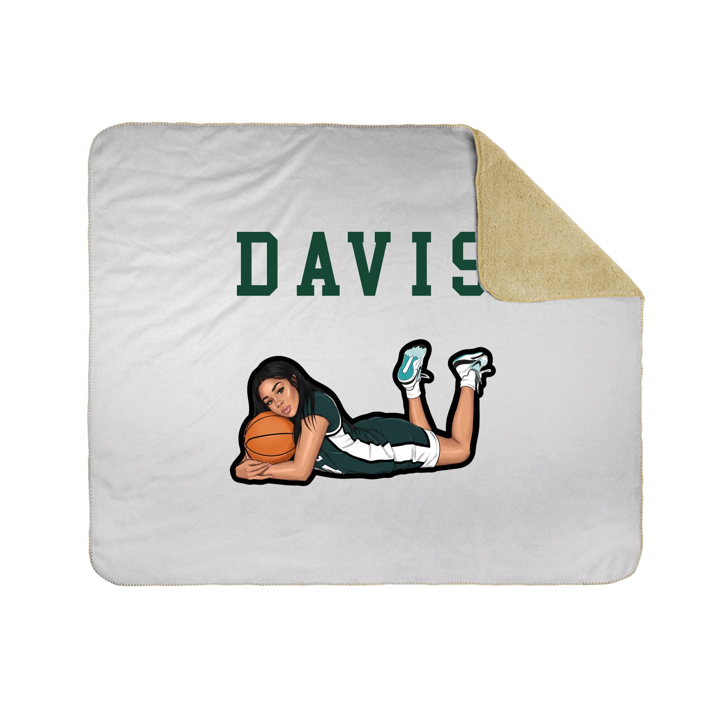 Throw Blanket — Shirsey in White