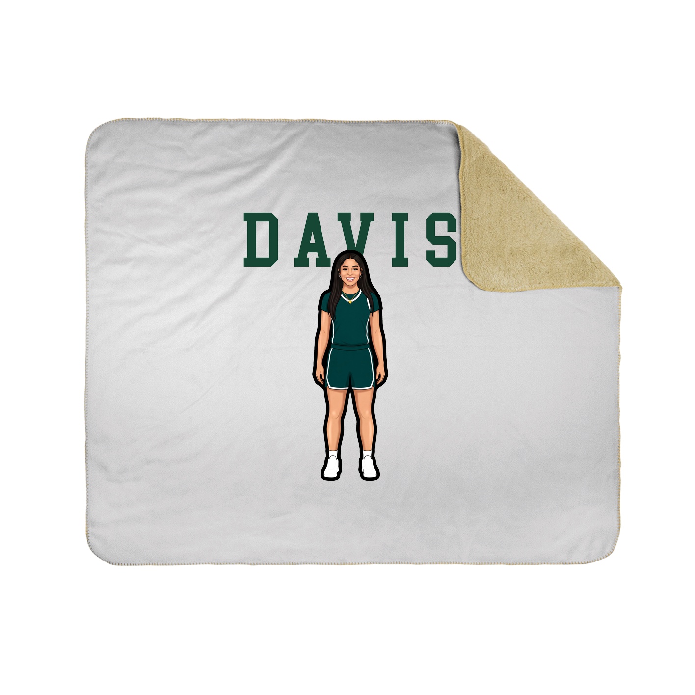 Throw Blanket — Shirsey in White