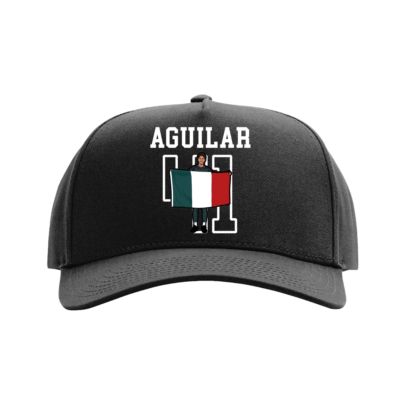 Full Fabric Five-Panel Champ Cap — Shirsey in Black