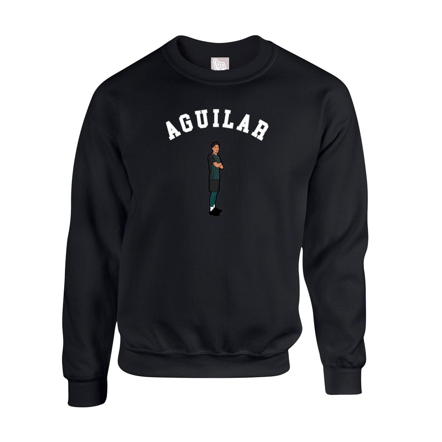 Fleece Crew — Shirsey Arch in Black