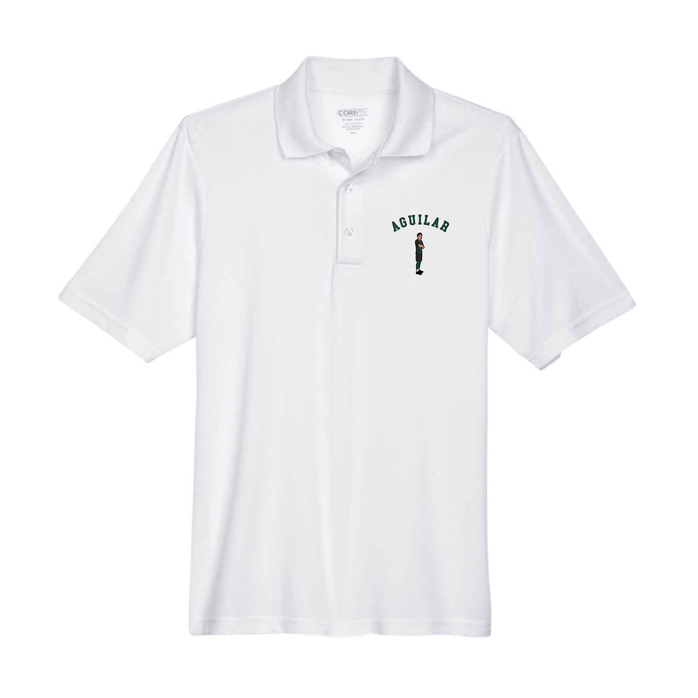 Performance Polo — Shirsey Arch in White