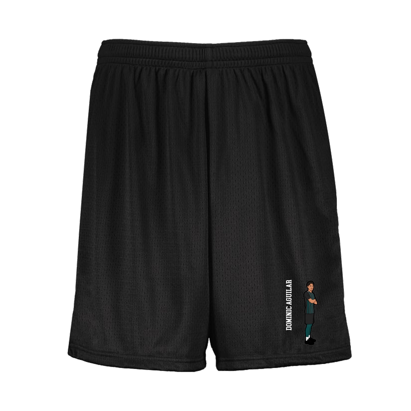 Shorts — Name Vertical in Black