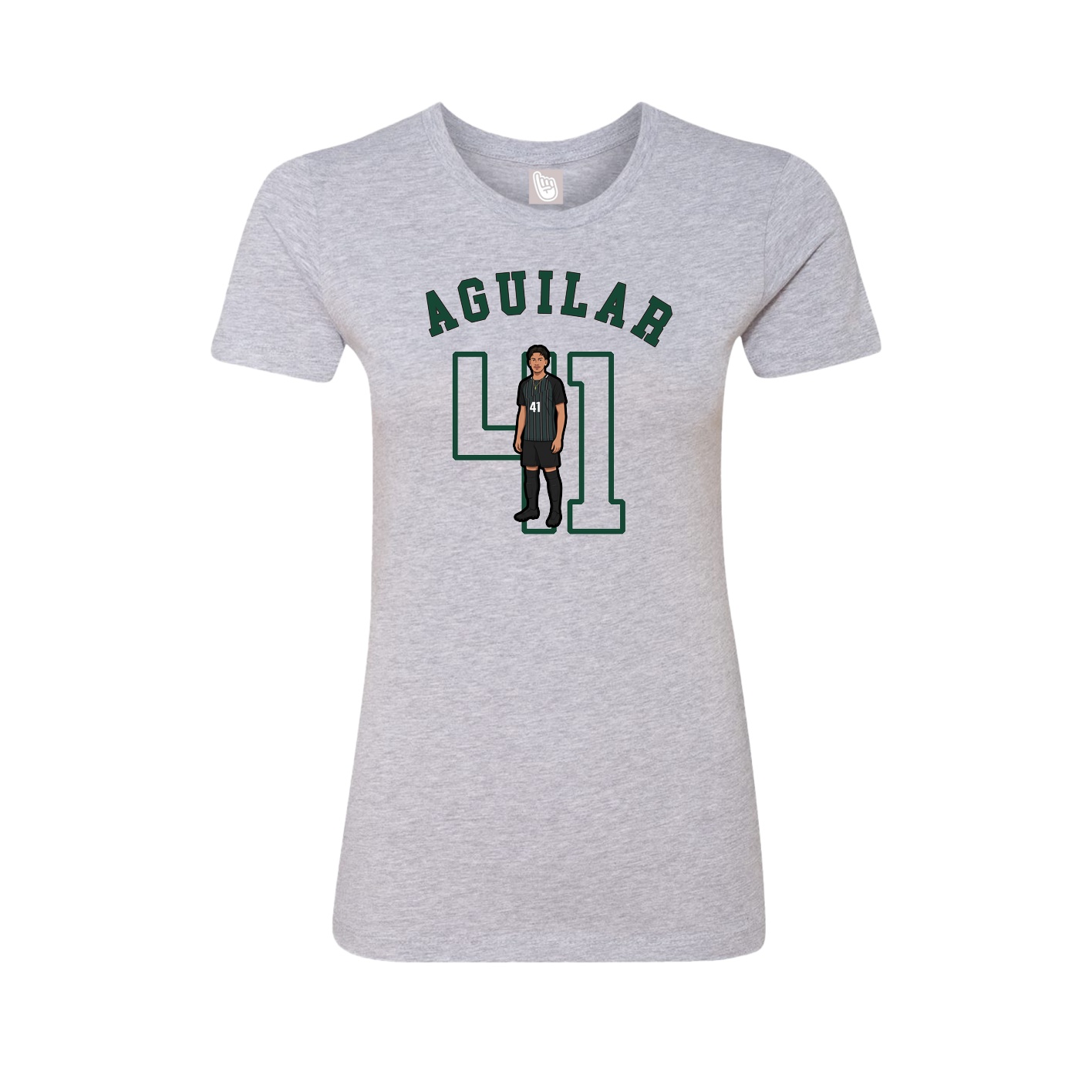 Fitted Women's Tee — Shirsey Arch in Grey