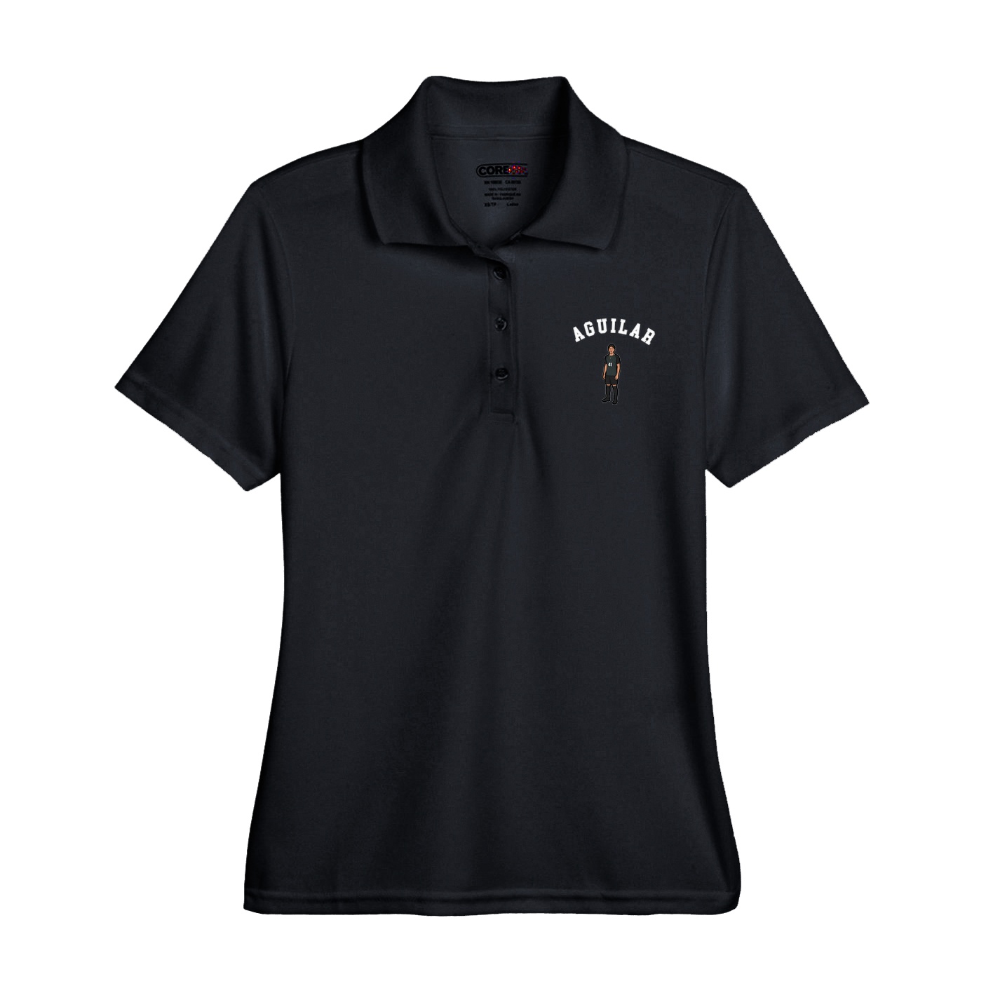 Womens Performance Polo — Shirsey Arch in Black