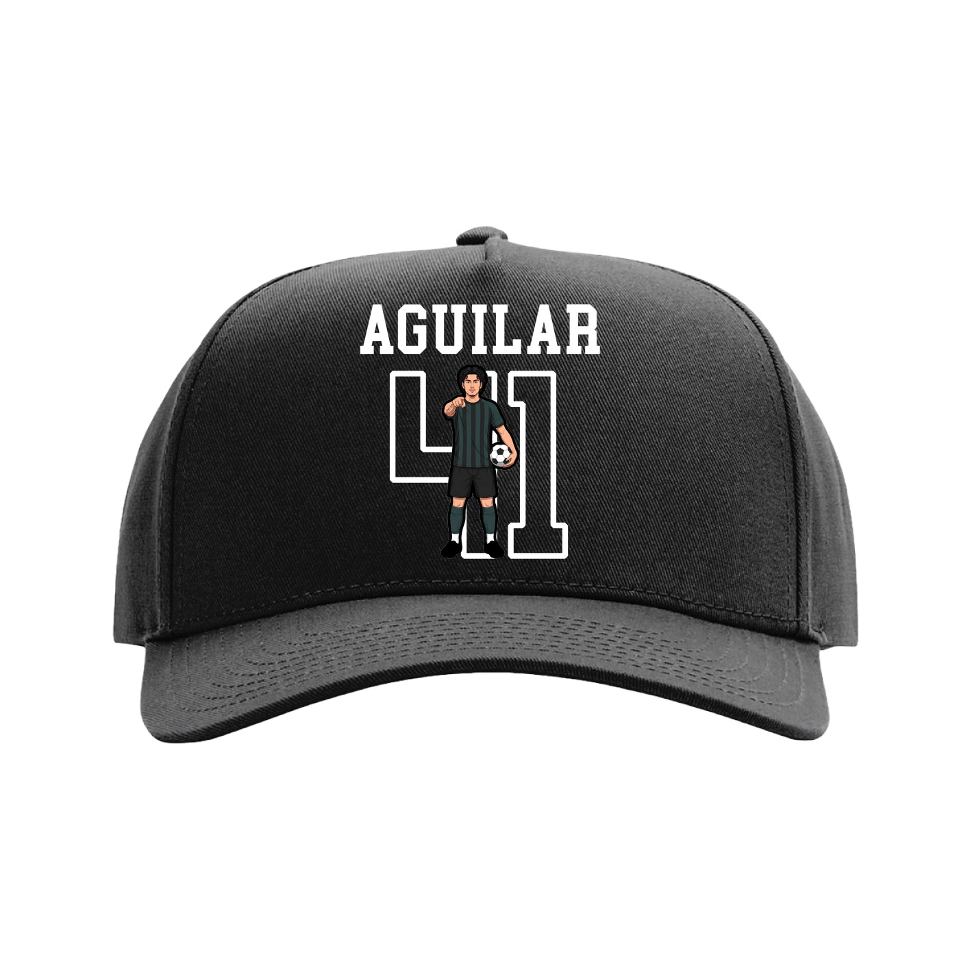 Full Fabric Five-Panel Champ Cap — Shirsey in Black