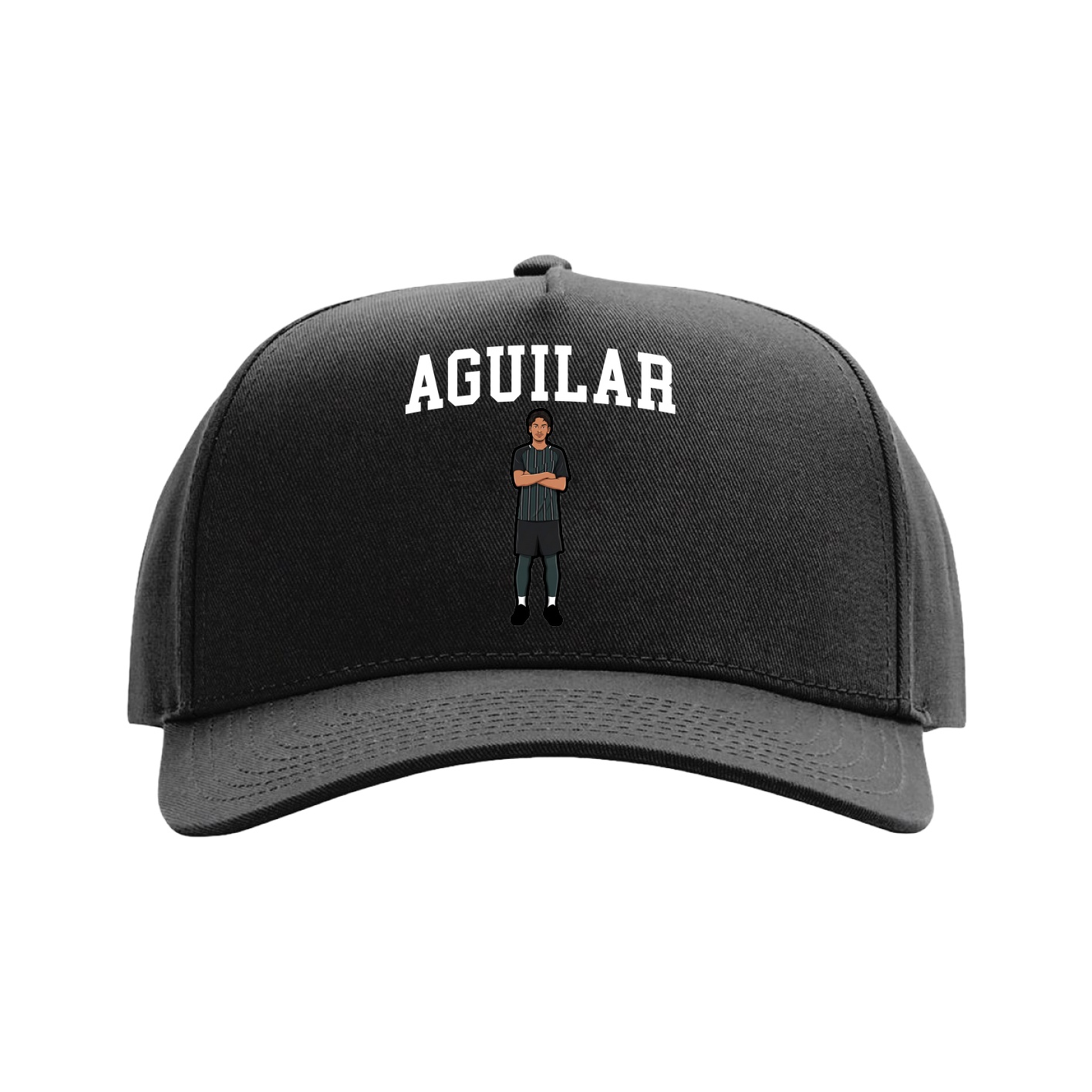 Full Fabric Five-Panel Champ Cap — Shirsey in Black