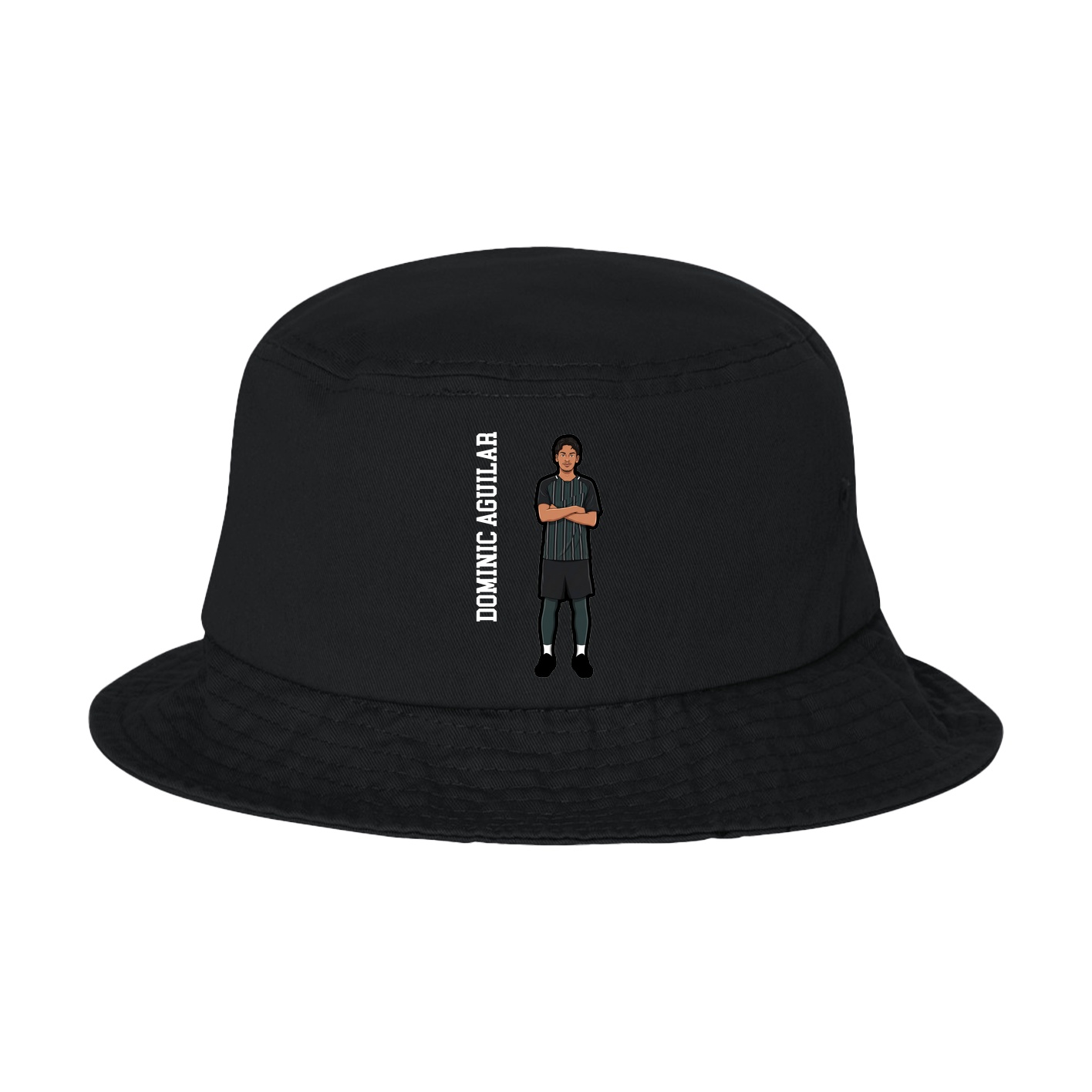 Bucket Cap — Name Vertical in Black
