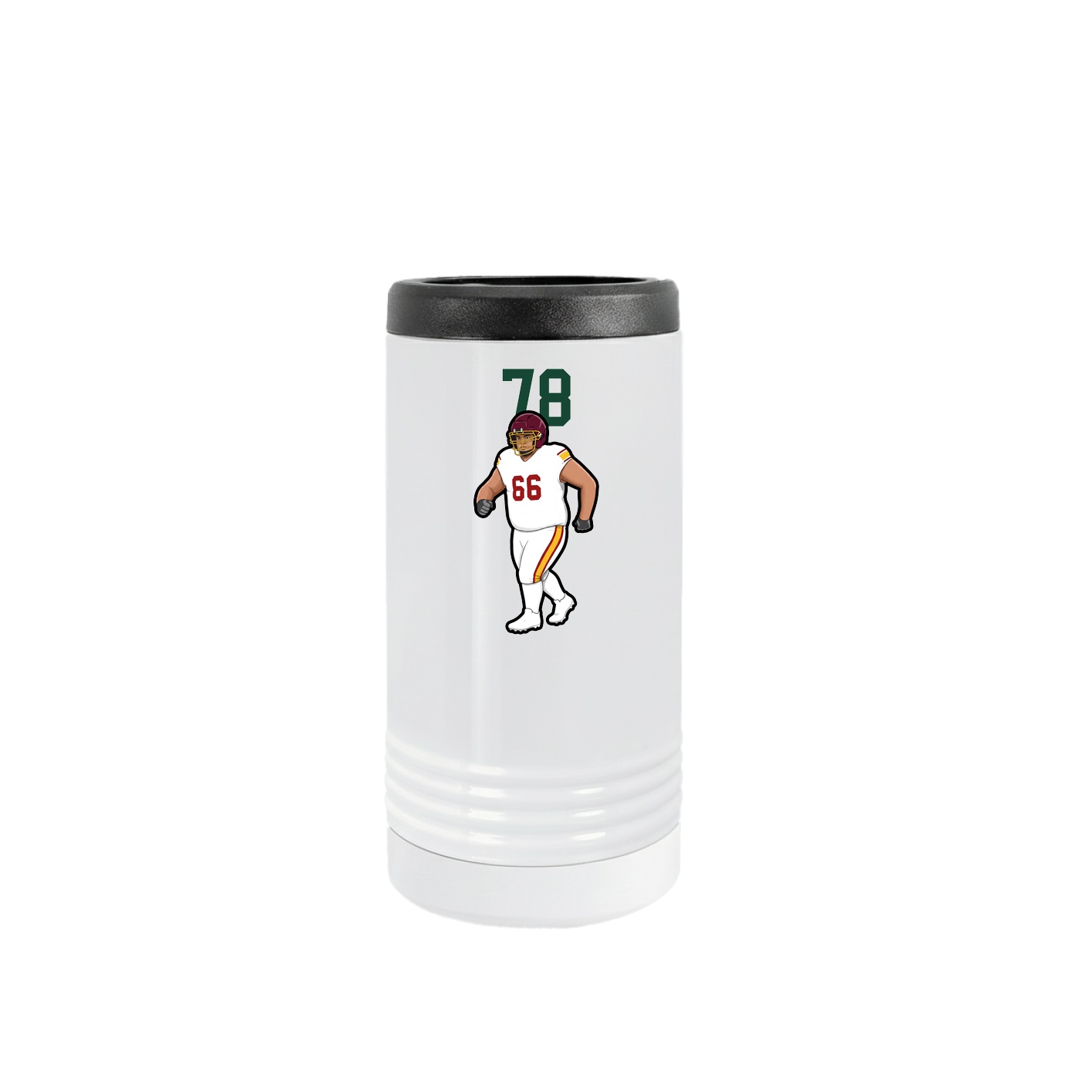 Slim Beverage Holder — Number Top in White