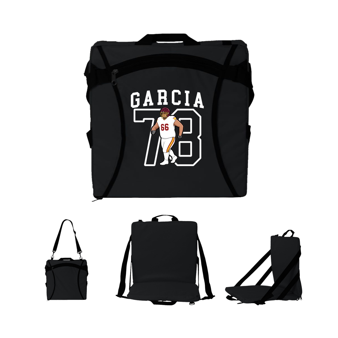Folding Stadium Seat — Shirsey in Black