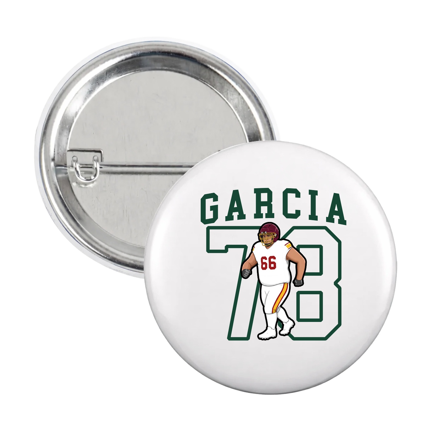 Game Day Button — Shirsey in White