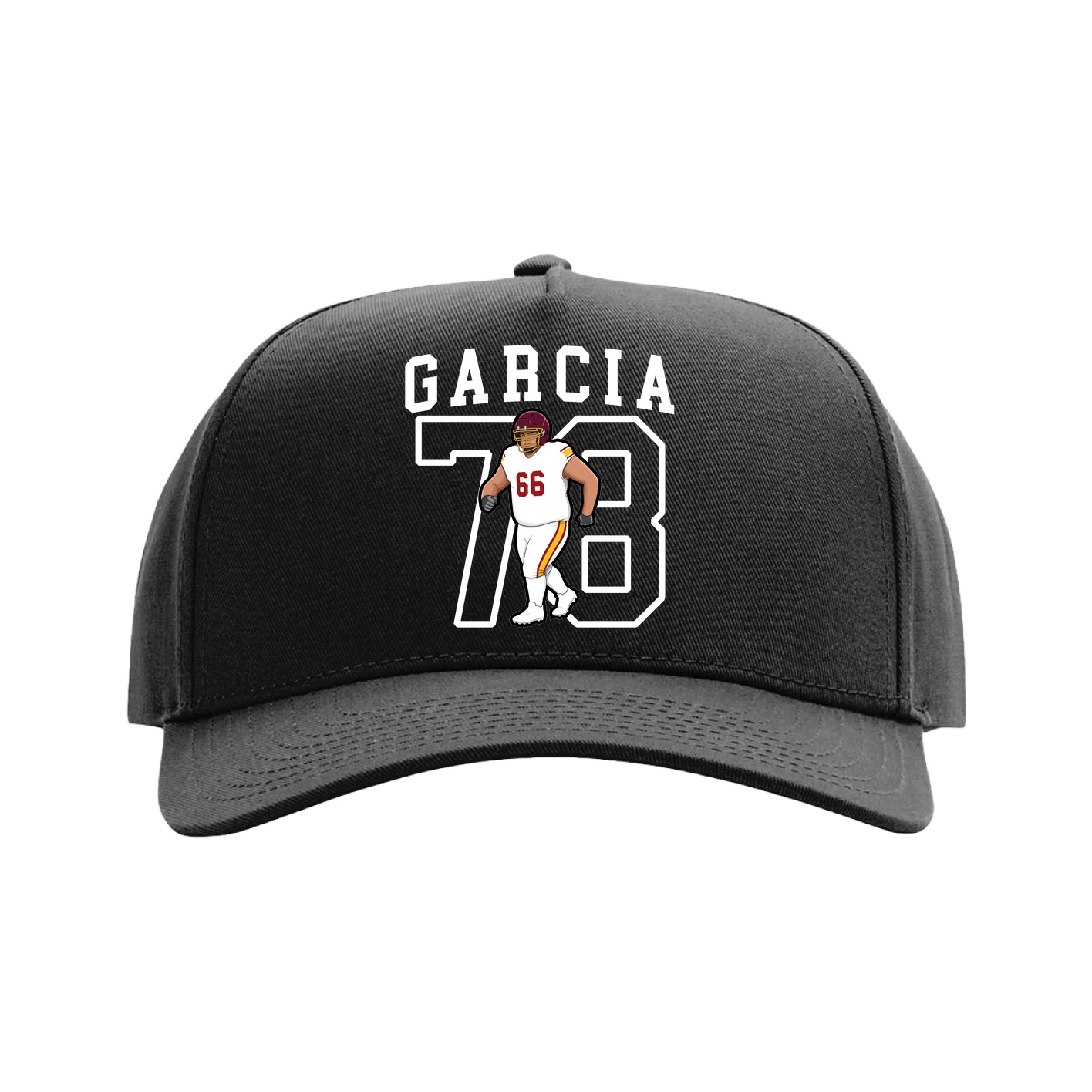 Full Fabric Five-Panel Champ Cap — Shirsey in Black